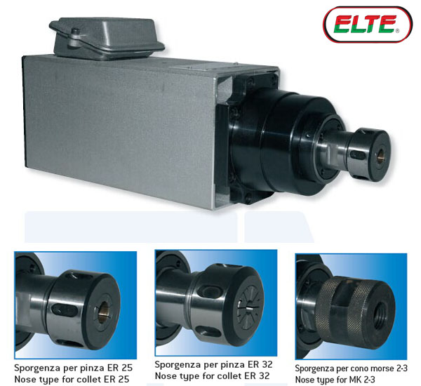 ELTE air-cooled spindle motor